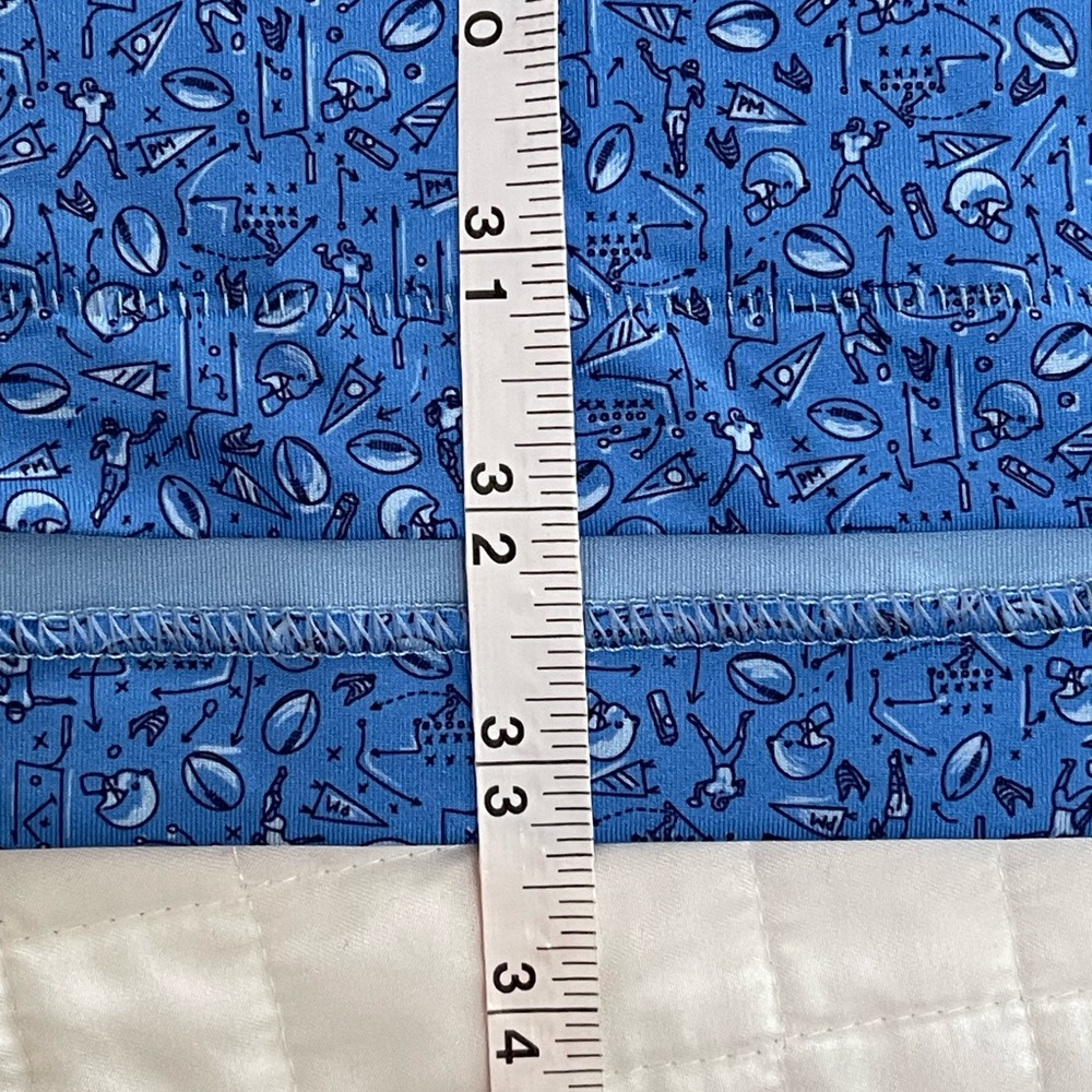 Peter Millar Golf Polo Shirt Game Day Performance Football Men Active XXL Blue - Picture 9 of 9